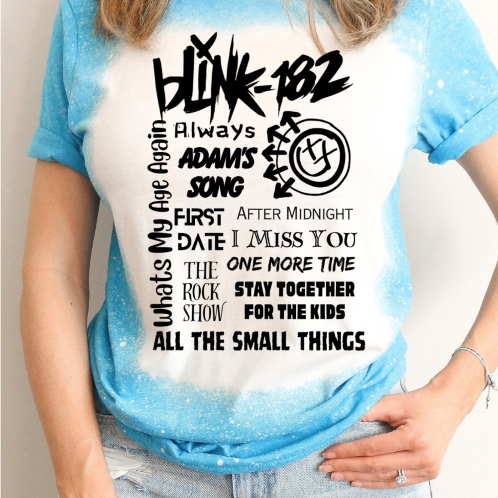 BLINK 182 Bleached Tee, Fun Concert Tee